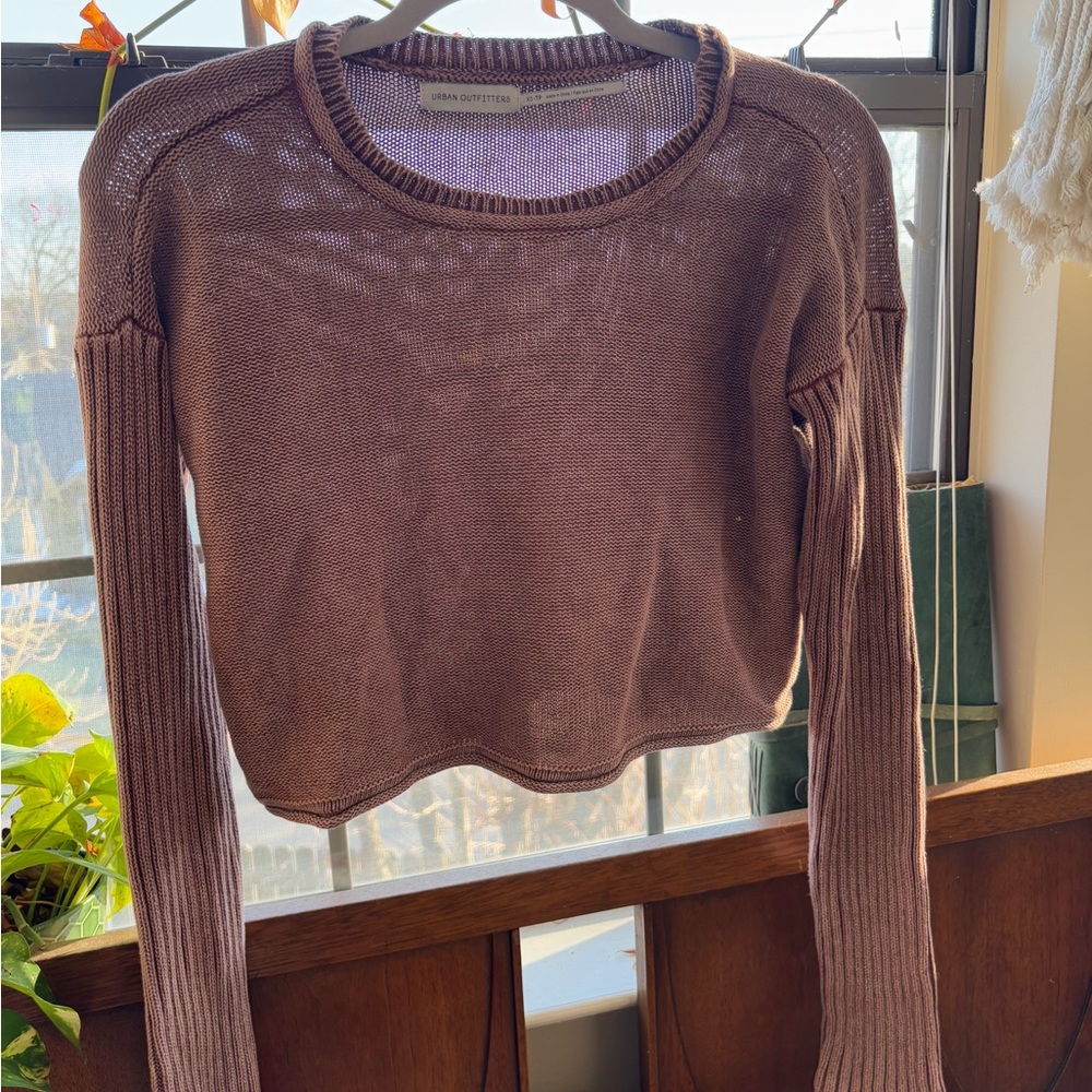 Urban Outfitters Mauve Crew Neck Sweater